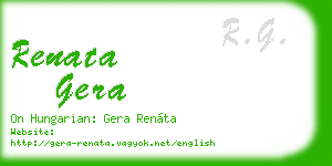 renata gera business card