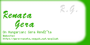 renata gera business card